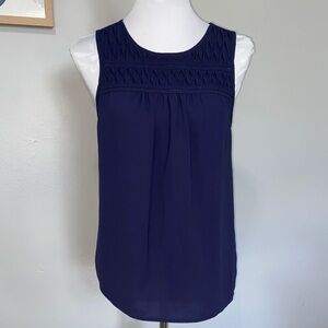 ELLE mixed media sleeveless top